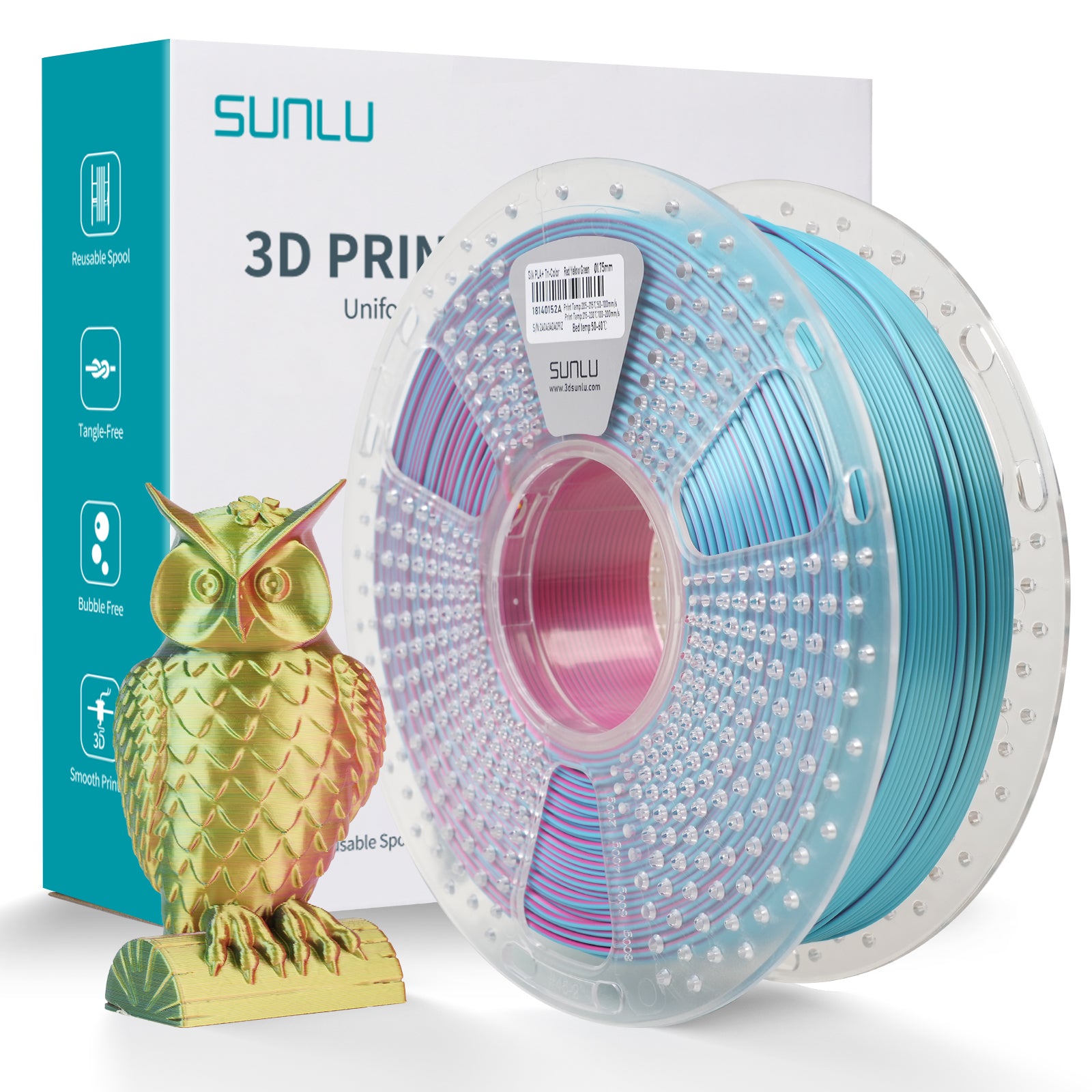 SUNLU - Multi-Color SILK Filament 1 Kg