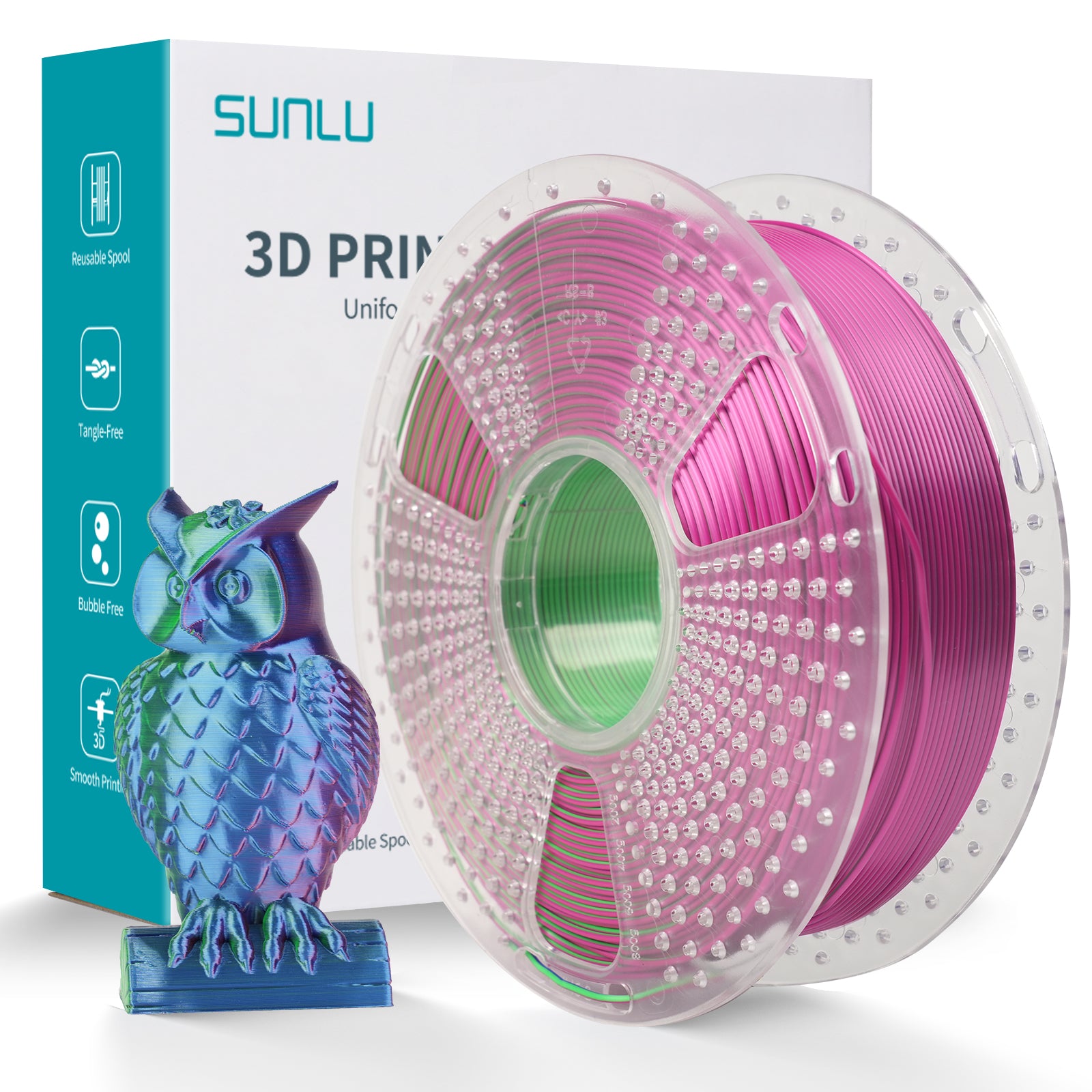 SUNLU - Multi-Color SILK Filament 1 Kg