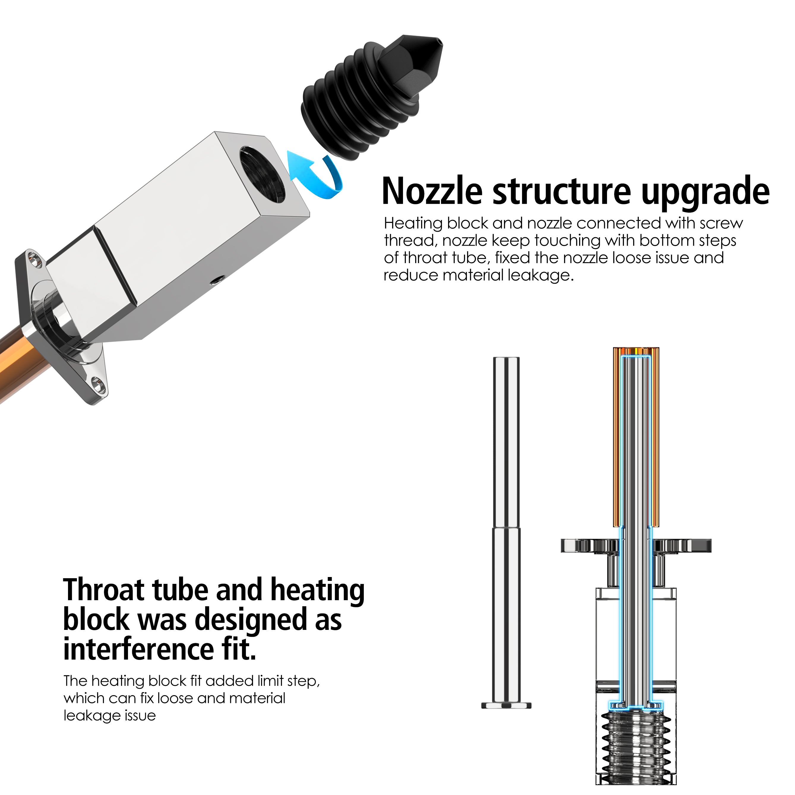 Modefine 3D M2 Bambu P1 series Hotend