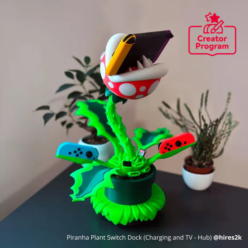 Piranha Plant Switch Dock (Charging and TV - Hub) Kit