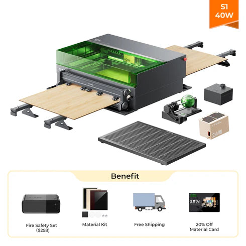 xTool S1 40W + IR All-in-one Bundle